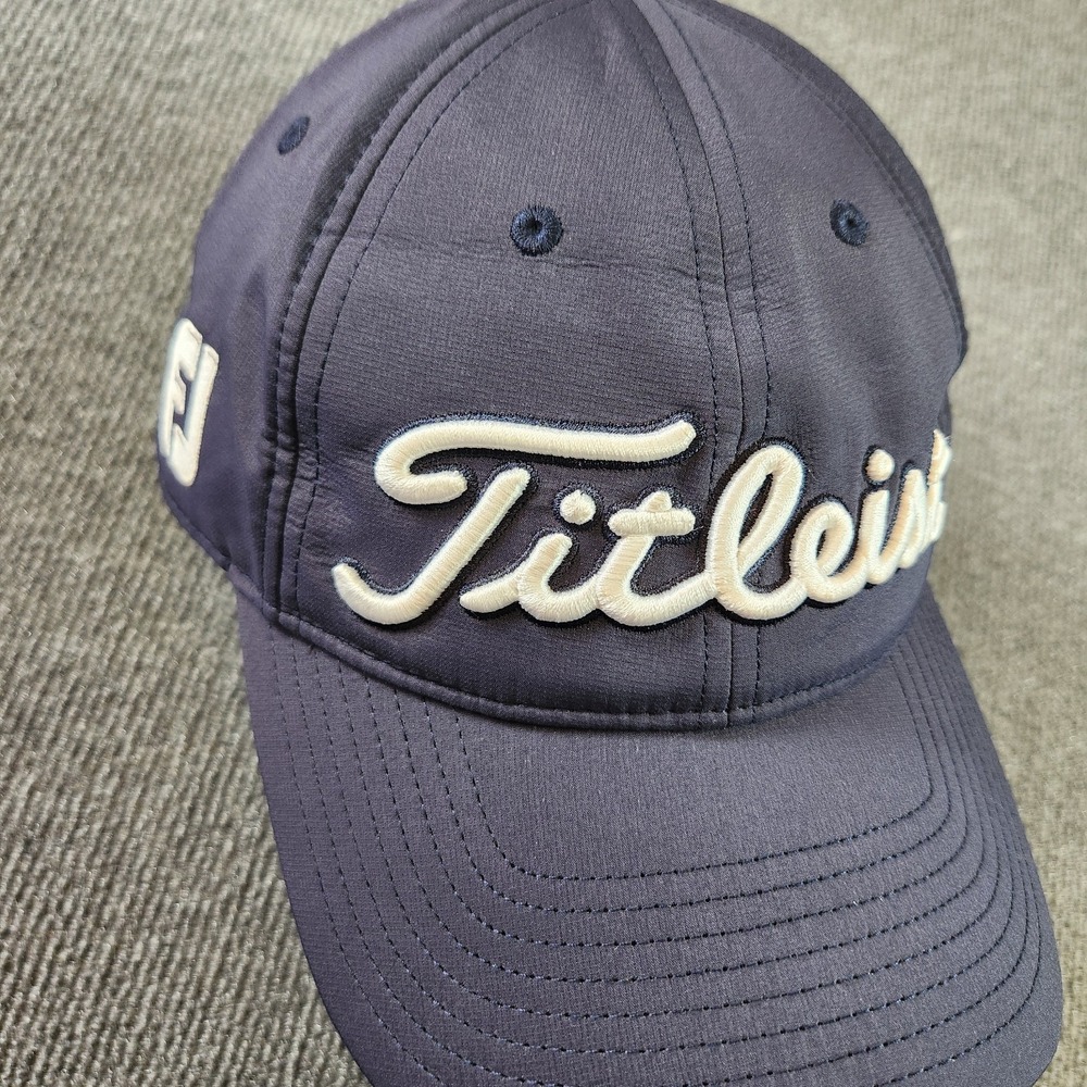 Titleist Hat Blue Strapback Footjoy Pro V1 Tour Performance Golf Cap Performance